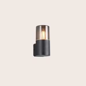 HOOSIC ZIDNA LAMPA BLACK,1XE27
