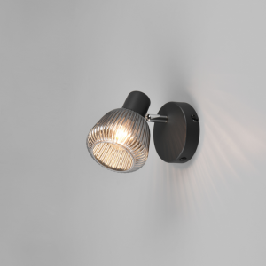 TARIFA/1 ZIDNA LAMPA BLACK MAT